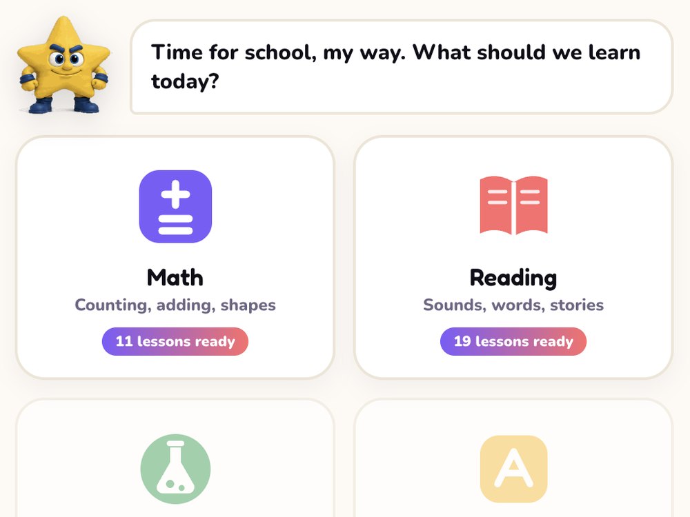 Kidspedia lessons: grade-by-grade math and reading practice a child can work through at their own pace