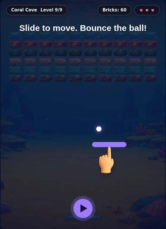 Coral Cove — a new Breaker world, real gameplay