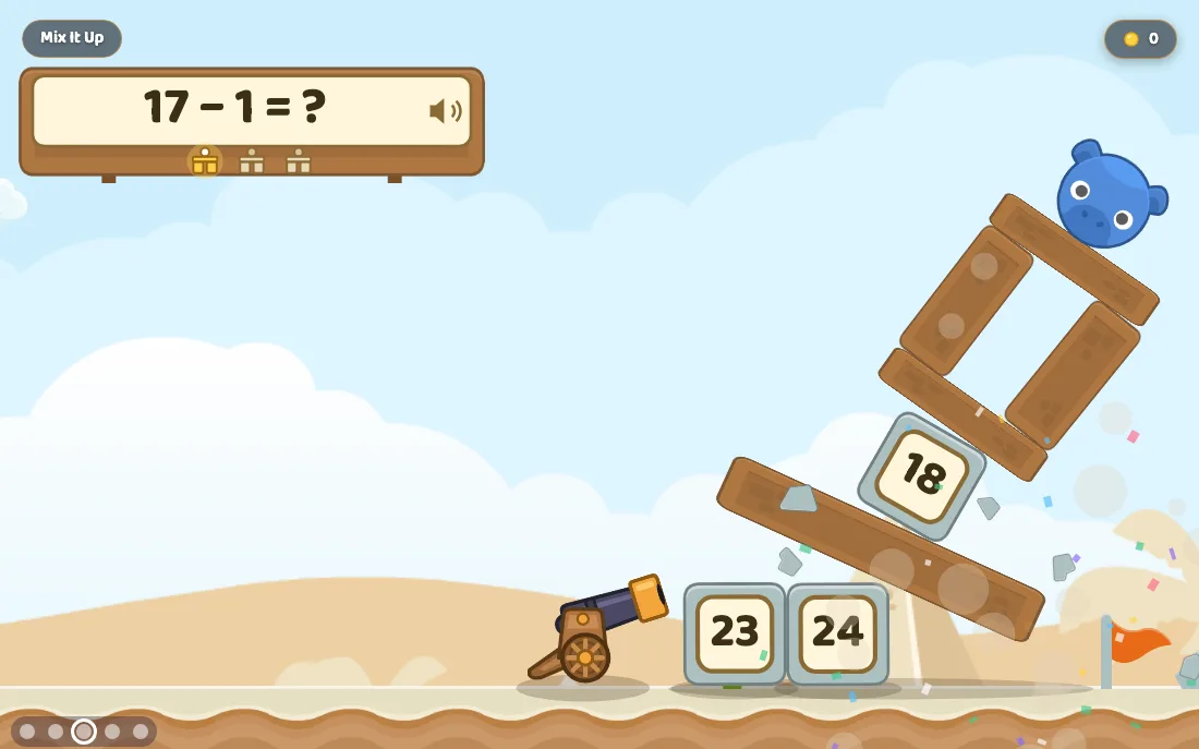 Math Cannon gameplay screenshot