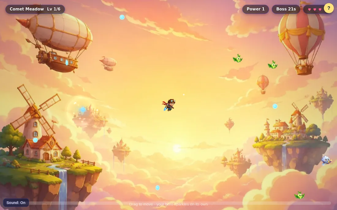 Space Sparkles — real gameplay from a published world